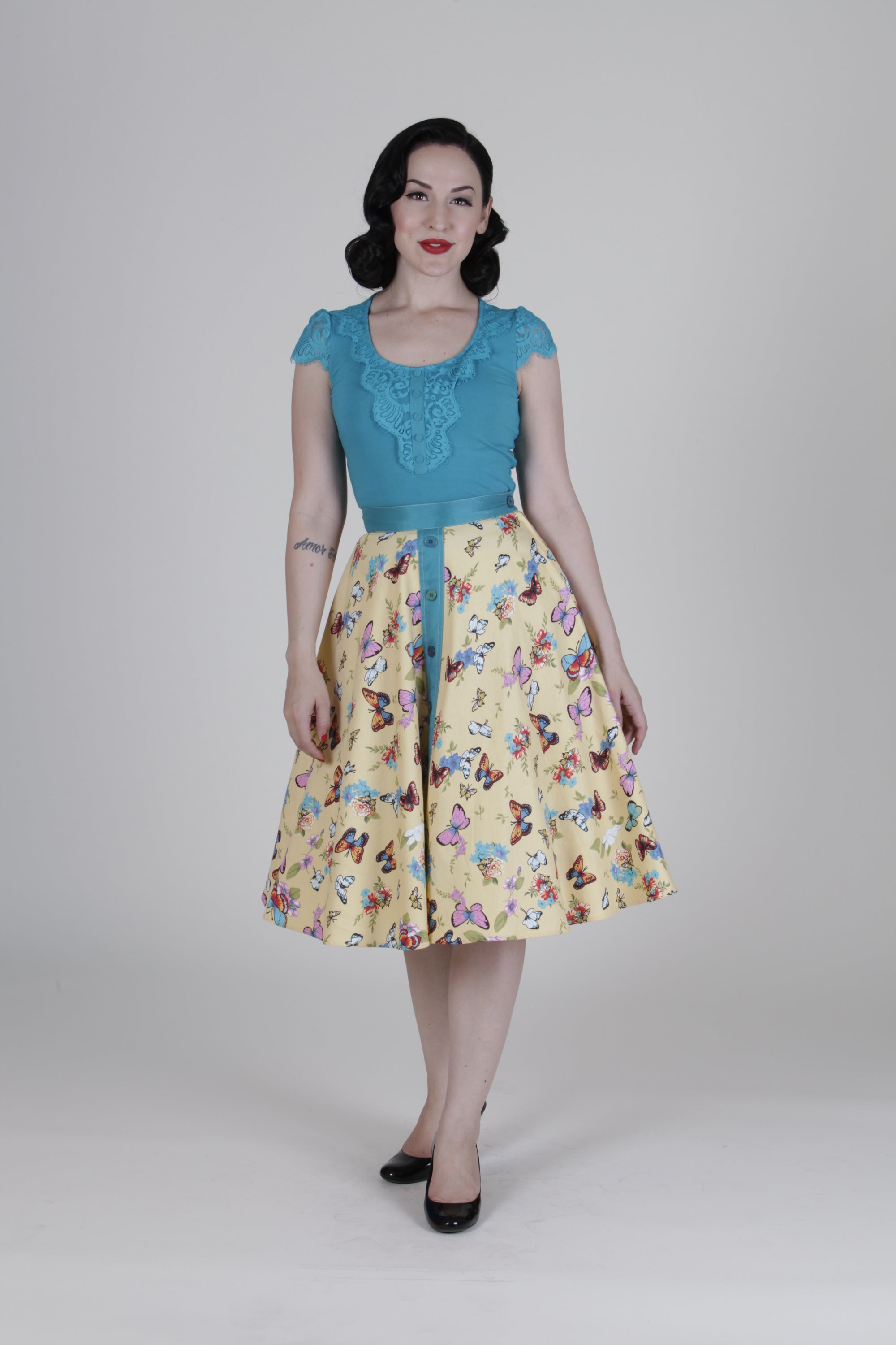 Monica Blouse in Turquoise