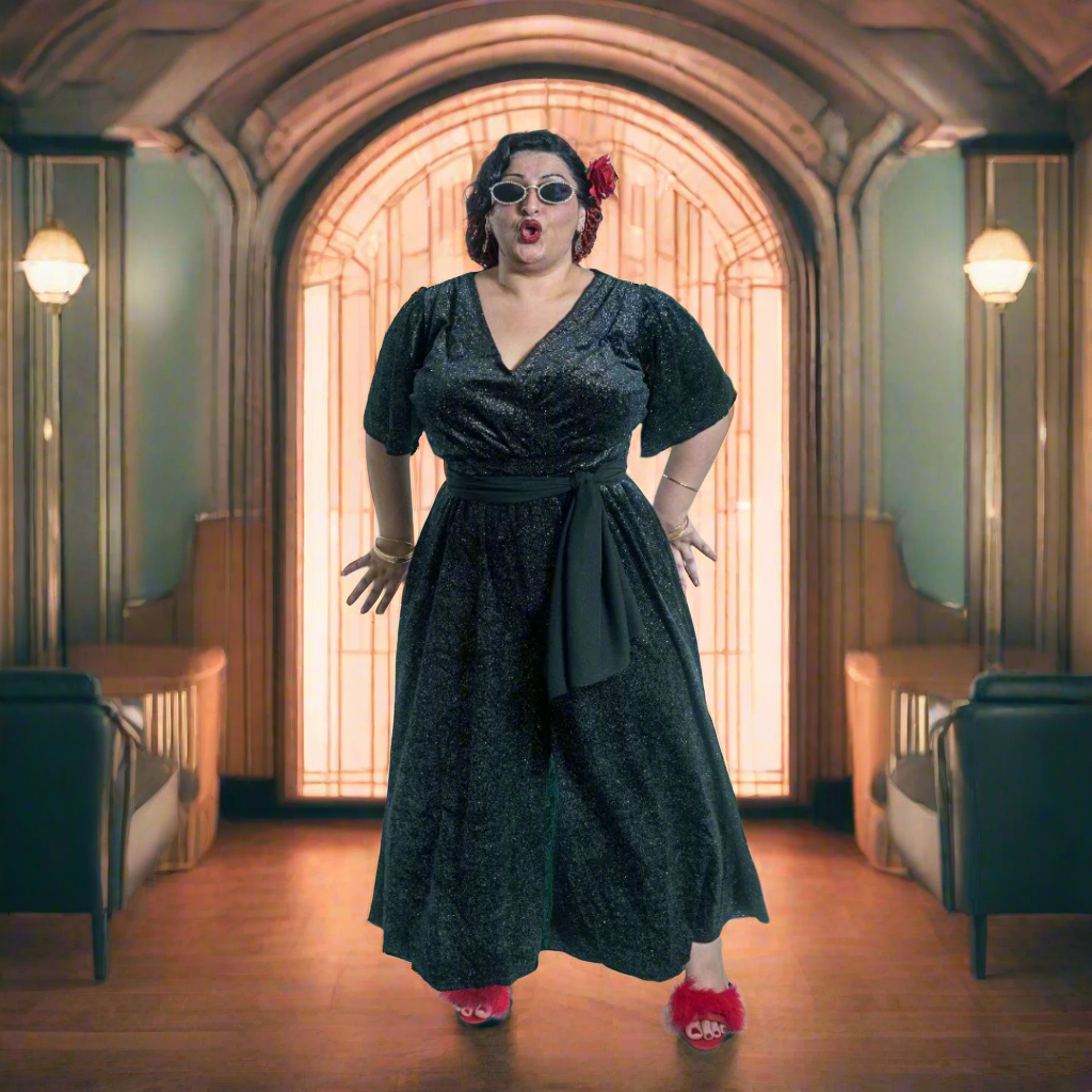 Charlie Jumpsuit in Midnight Dazzle