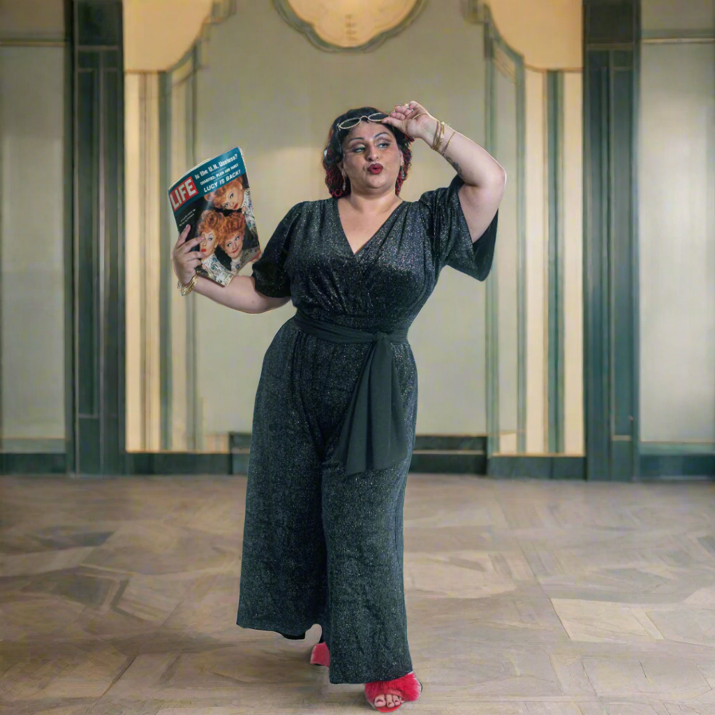 Charlie Jumpsuit in Midnight Dazzle