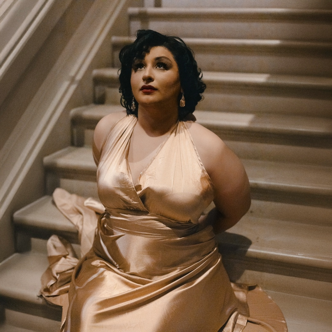 Isabella Halter Dress in Golden Goddess