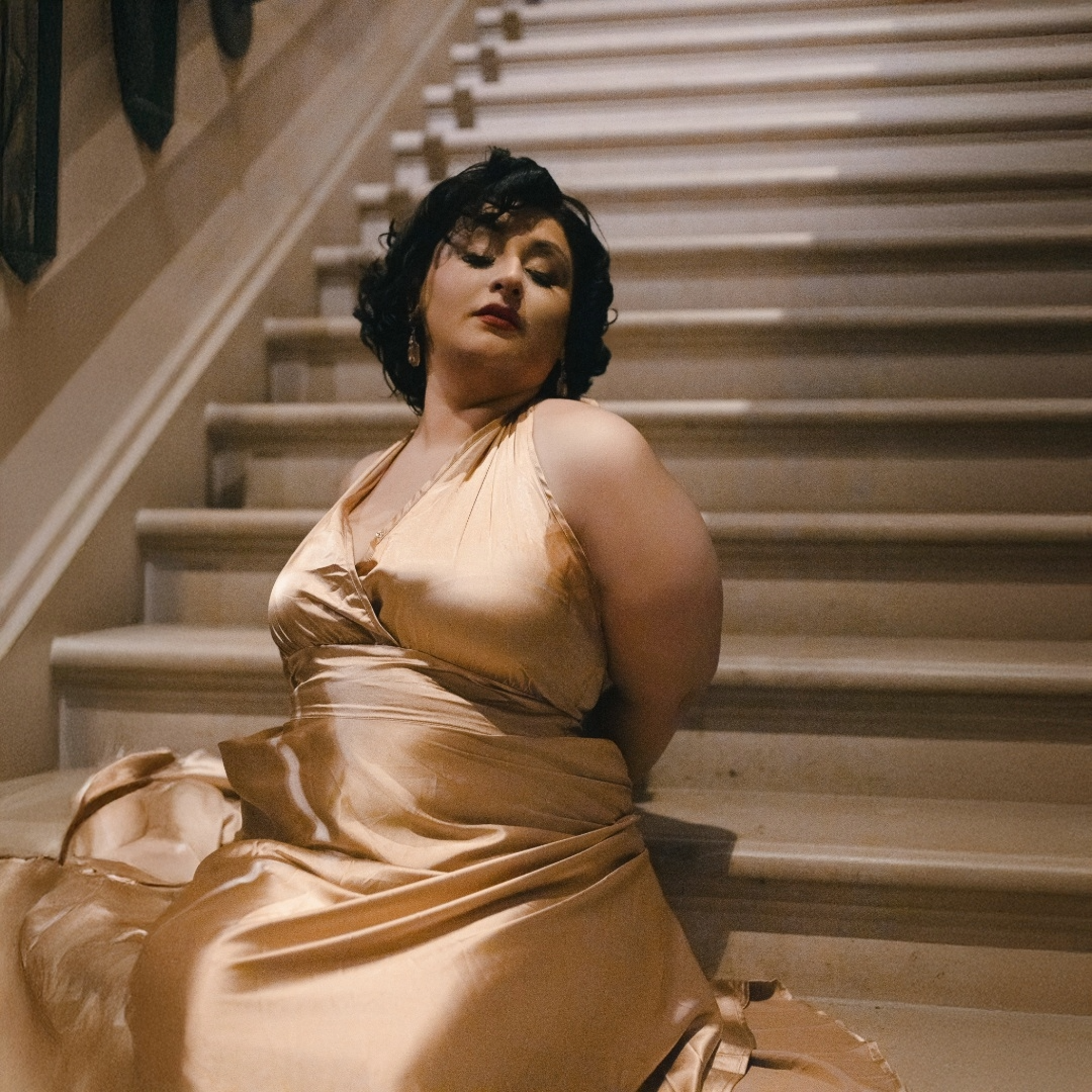 Isabella Halter Dress in Golden Goddess