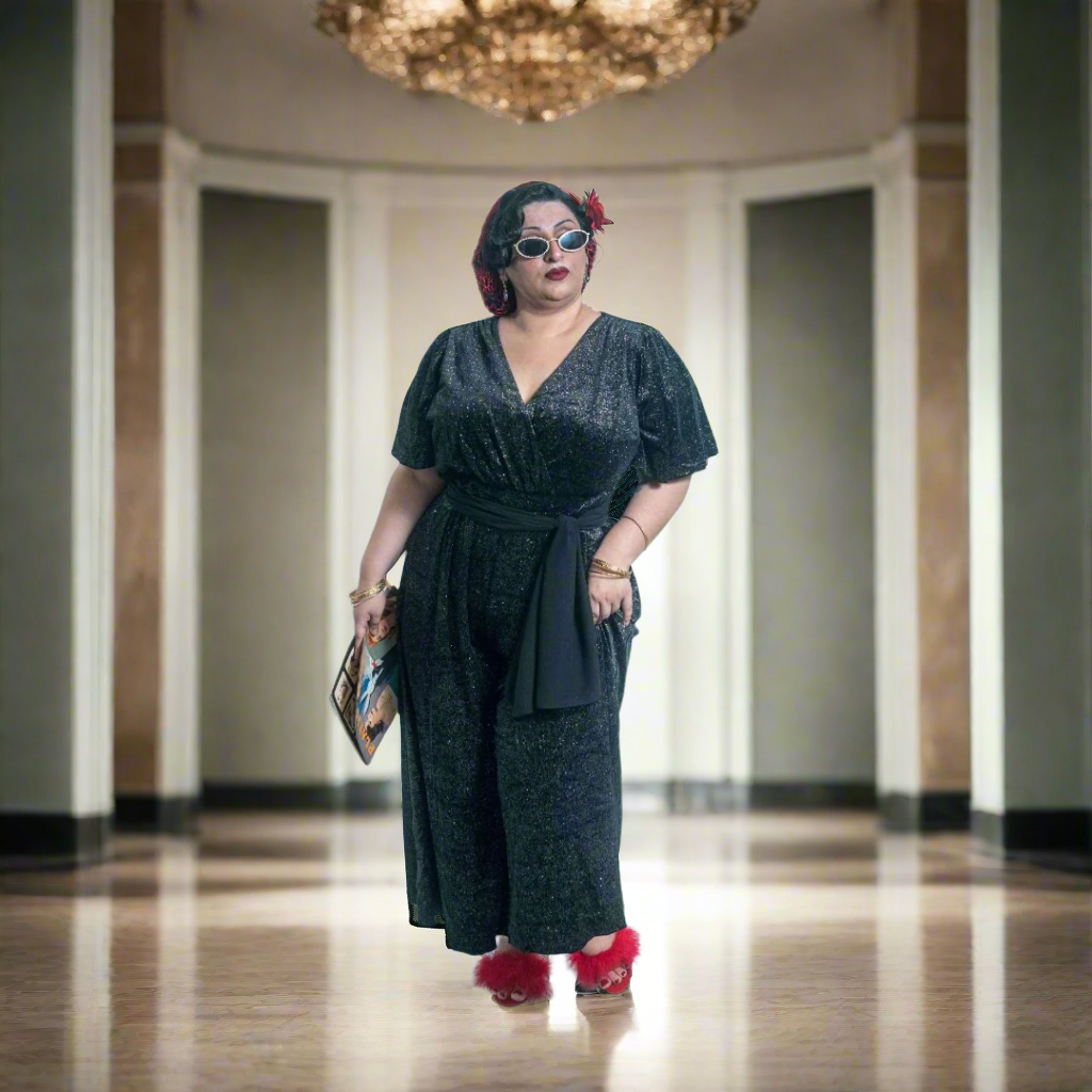 Charlie Jumpsuit in Midnight Dazzle