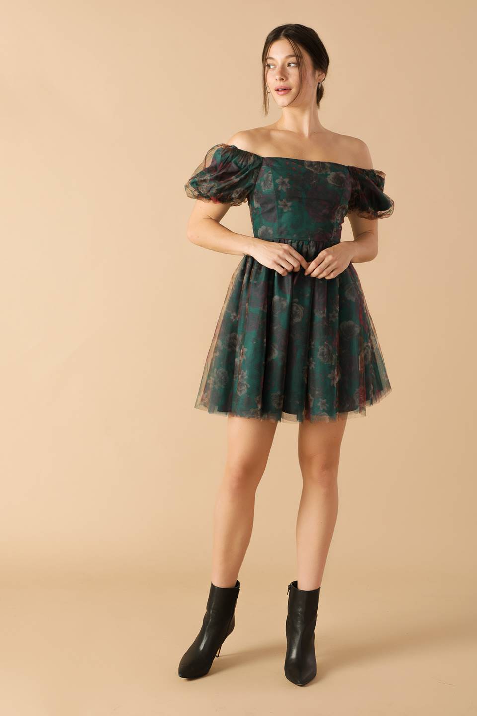 BE GOOD TO ME WOVEN ORGANZA DRESS