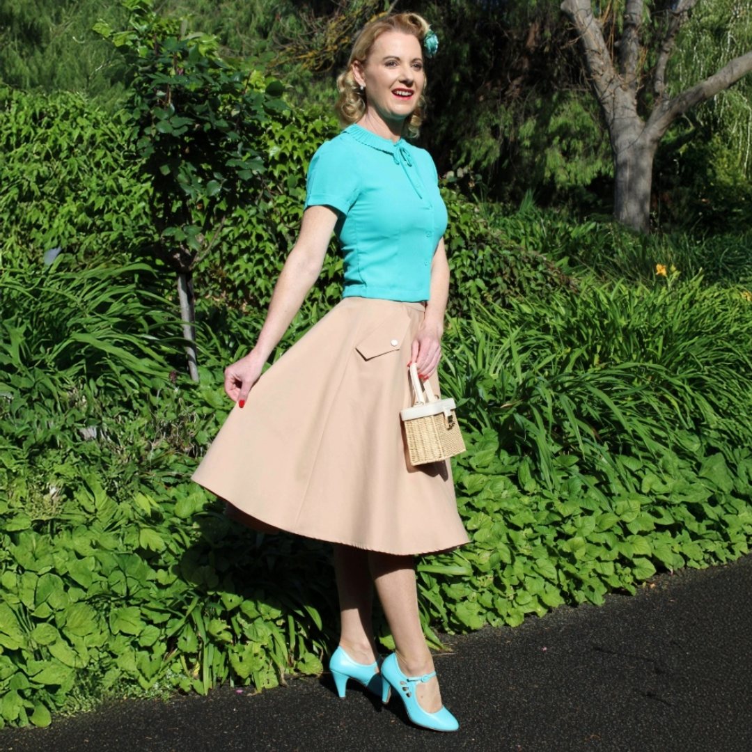 Ingrid in Summer Teal - SAMPLE