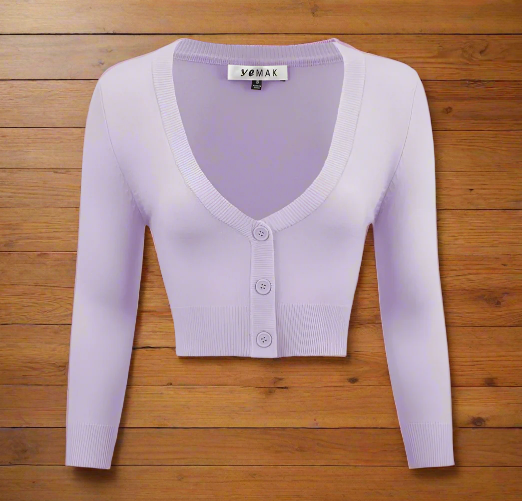 Retro Cropped Cardigan