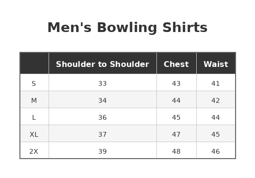 Four Anchors Side Stripe Men's Bowling Shirt