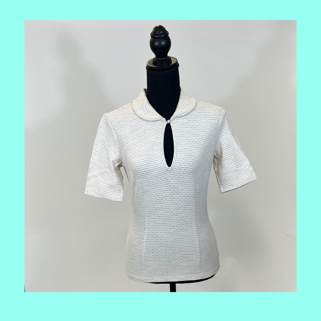 Key Note Blouse in Textured Cream - SAMPLE