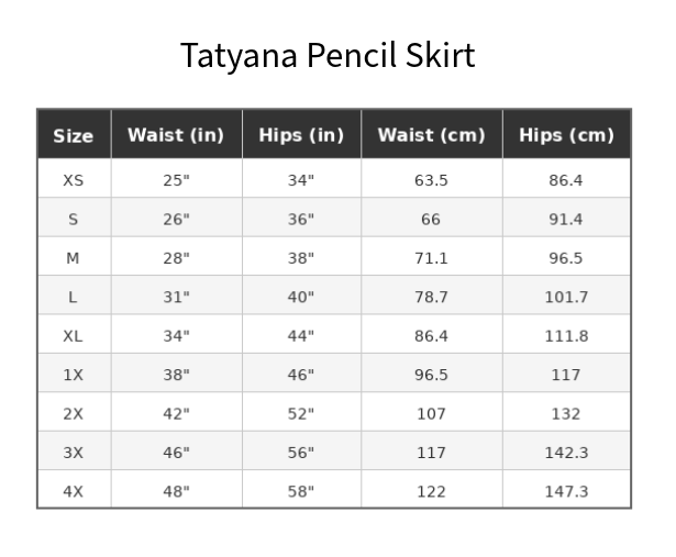 Patterned Black Skirt - SAMPLE