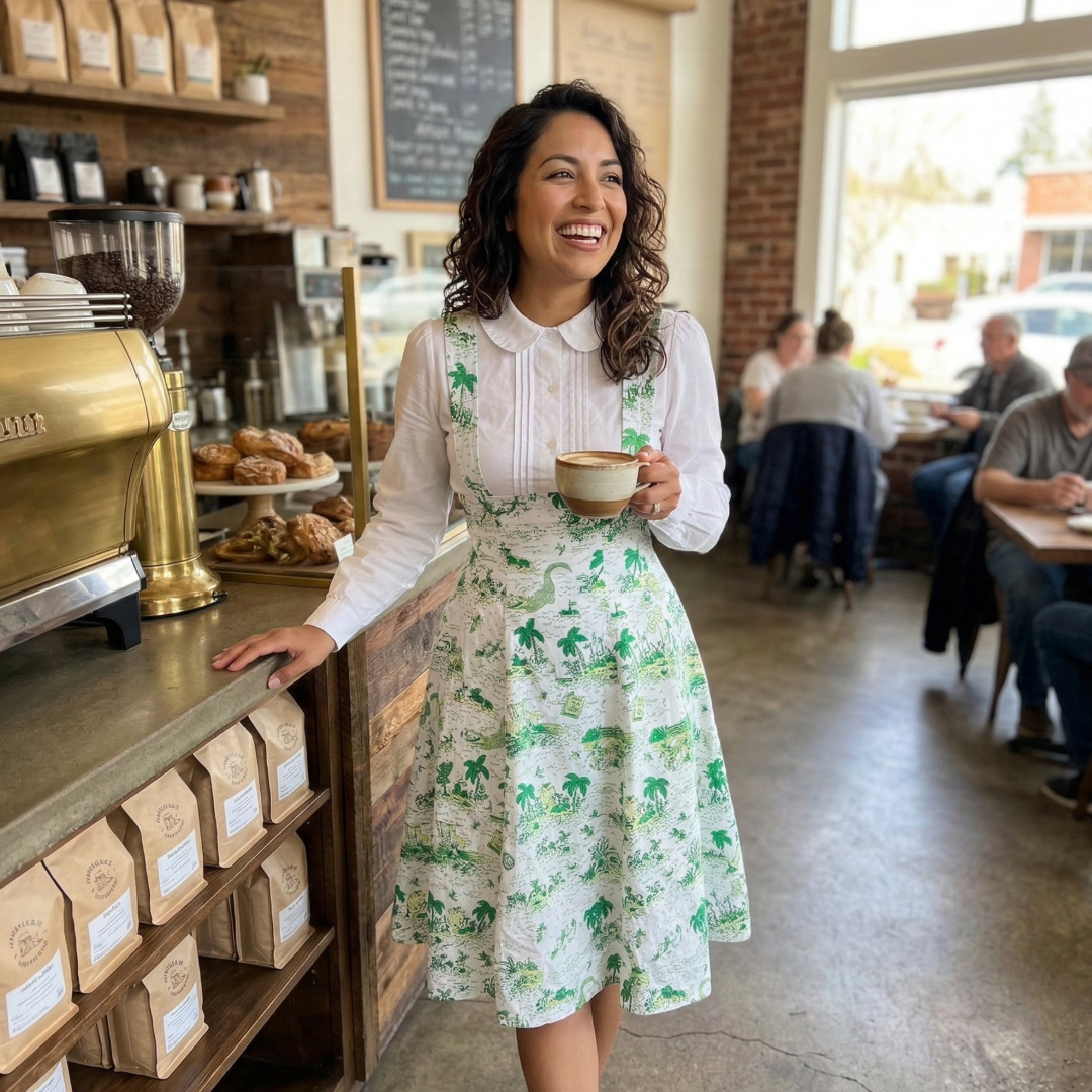 Jumper Circle in Neverland Print - SAMPLE