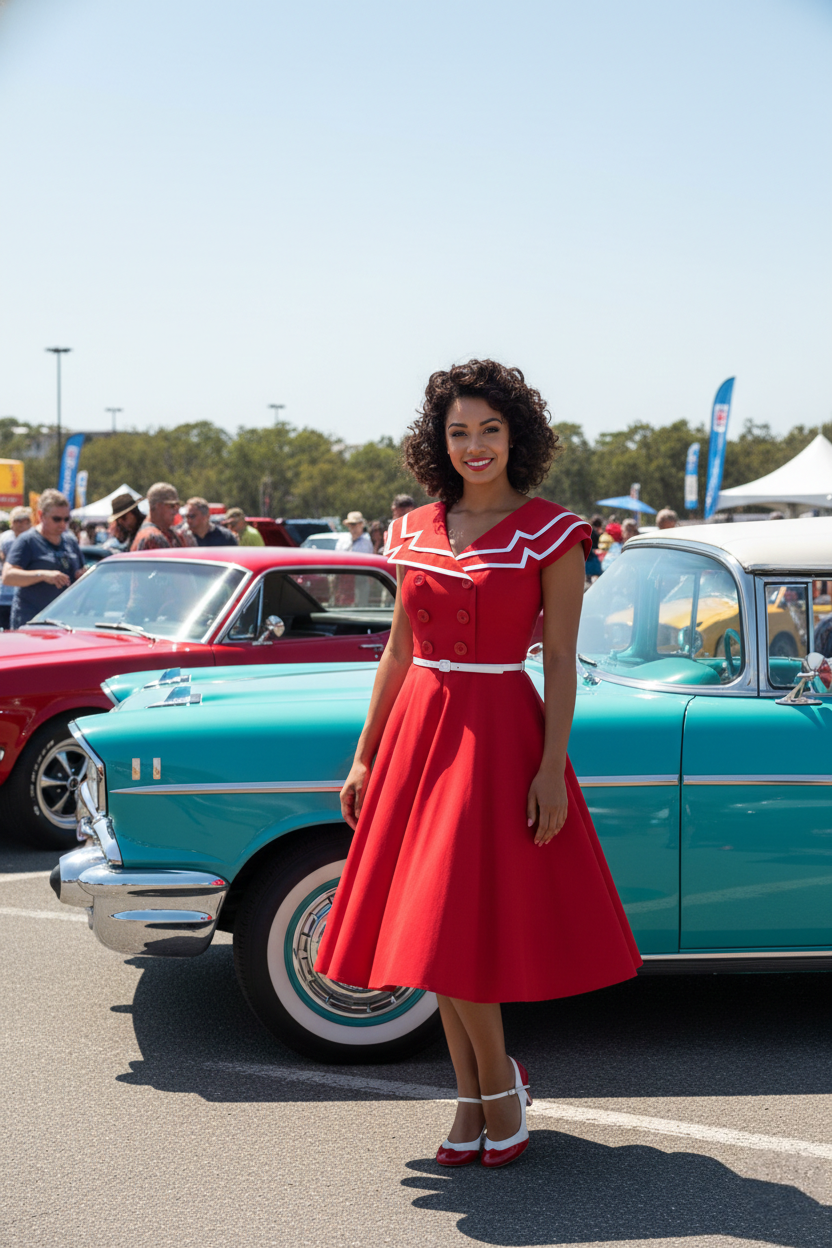 Captain's Circle Dress - SAMPLE