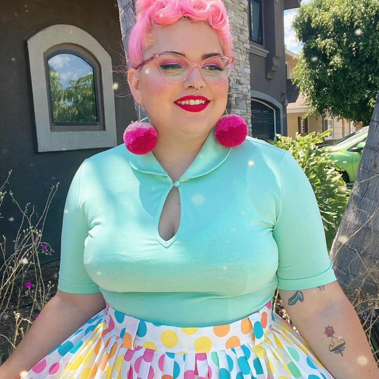 Keynote Blouse with Peter Pan Collar - Assorted Colors