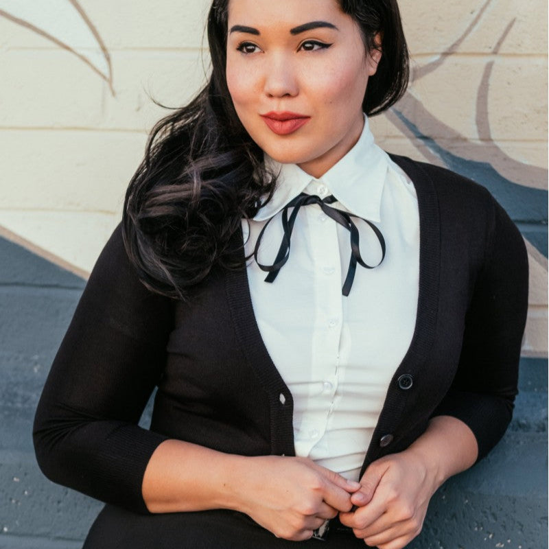 Retro Cropped Cardigan