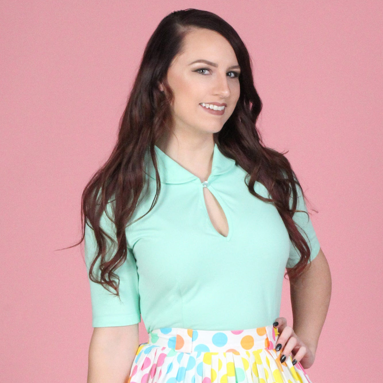 Keynote Blouse with Peter Pan Collar - Assorted Colors